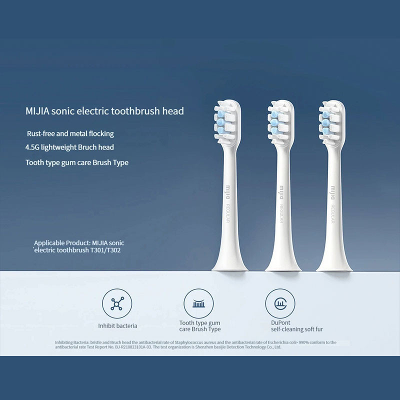 سری یدک مسواک برقی میجیا مدل Mia Sonic Electric Toothbrush Head T301T302 بسته سه عددی