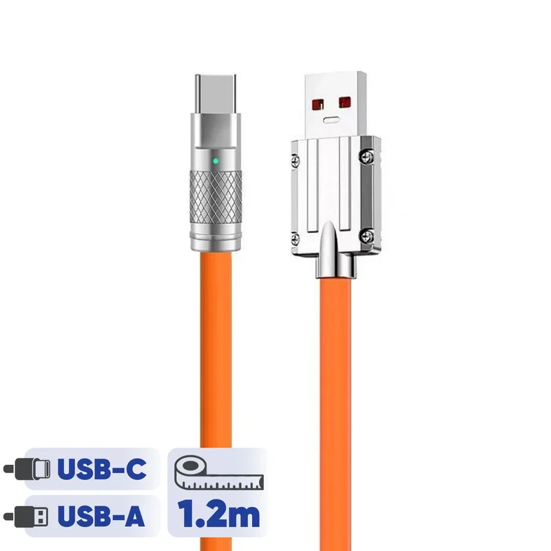 کابل تبدیل  USB به USB-C سوپر فست مدل 120W طول 1.2 متر