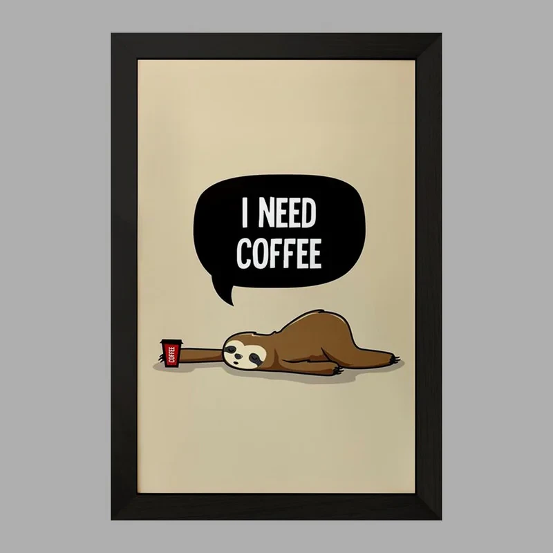 تابلو خندالو مدل قهوه Coffee  کد 22010