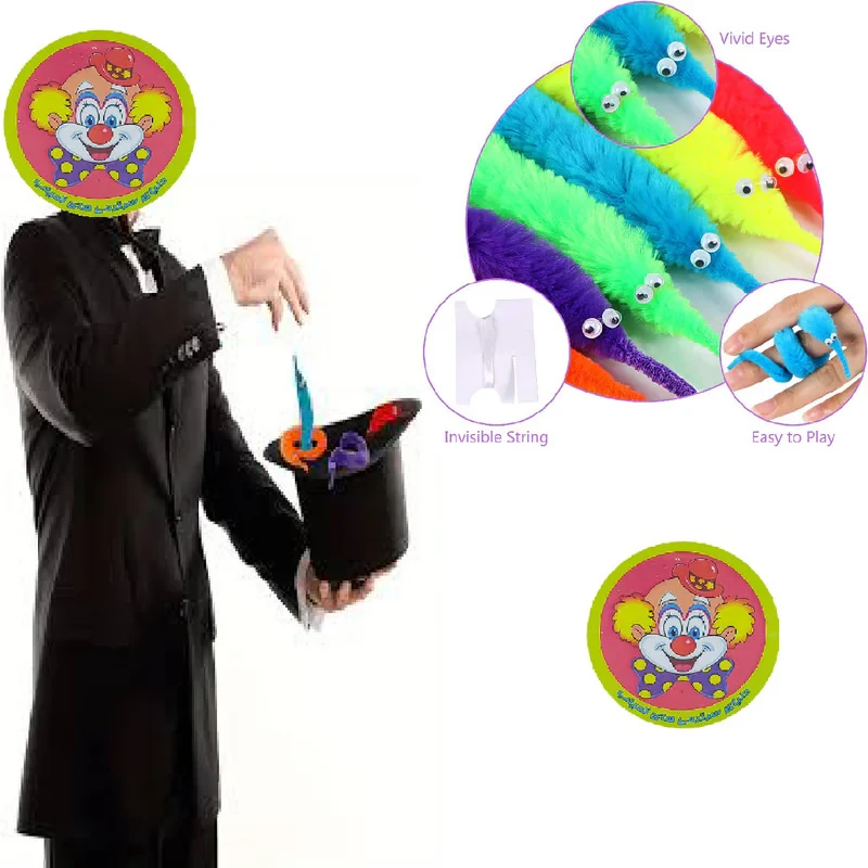 ابزار شعبده بازی دنیای سرگرمی های کمیاب مدل کرم جادویی  twisty worm magic