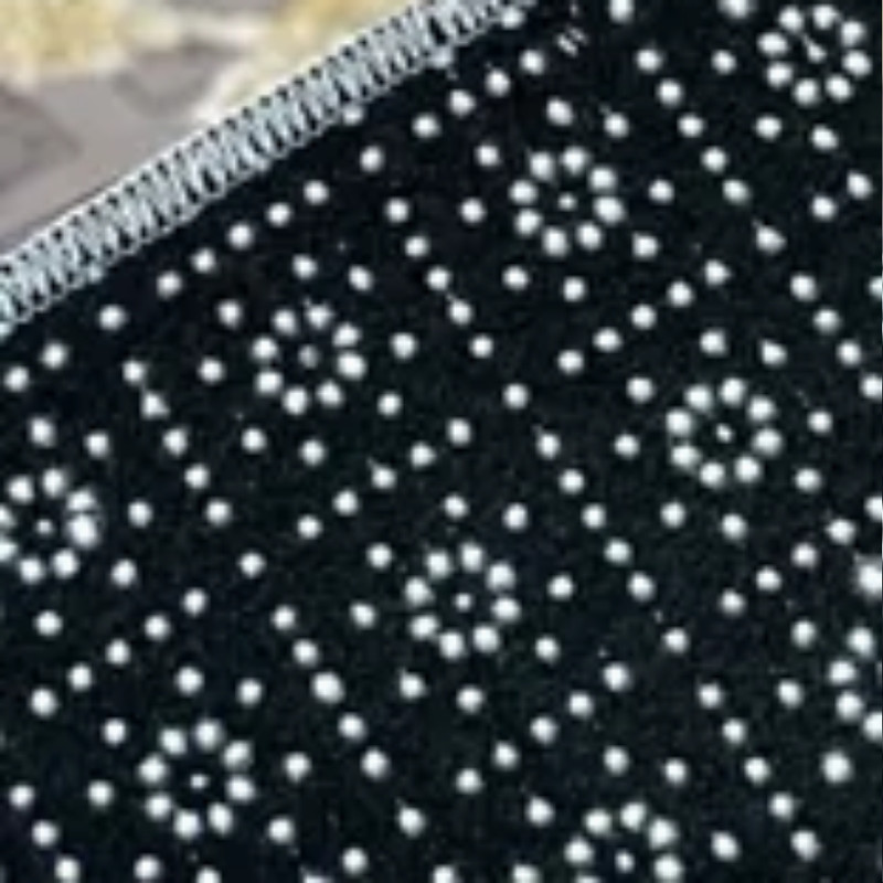 فرش پارچه‌ای مدل فرشینه طرح برگ مدل طلایی کد AR3059753