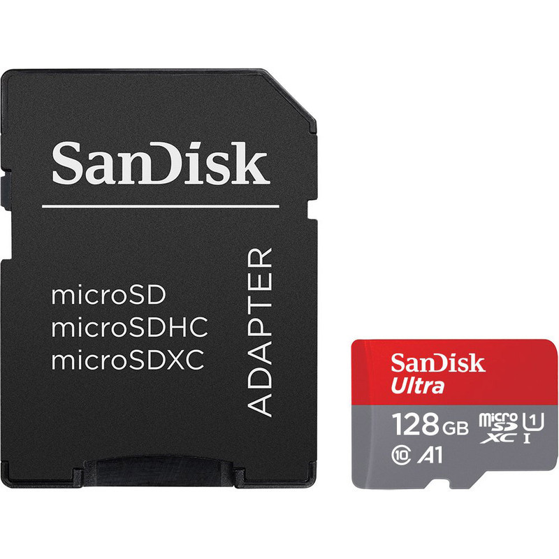 کارت حافظه Micro SDXC سن دیسک UHS-i Class 10 همراه با آداپتور SD ظرفیت 128GB