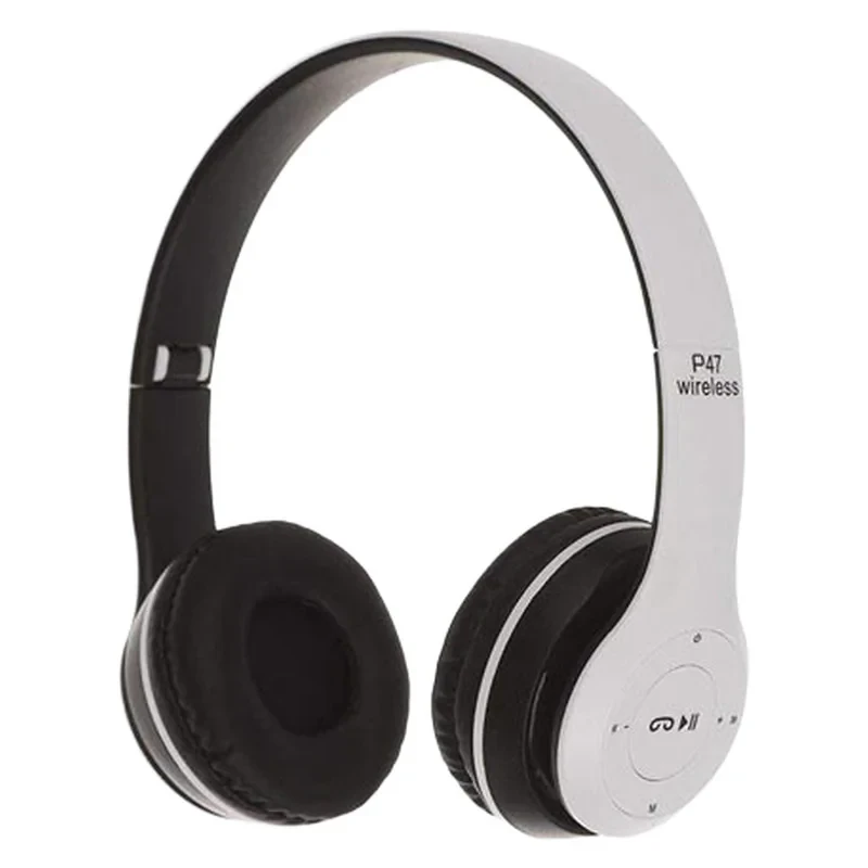 هدفون بلوتوثی مدل P47 بدون قابلیت نویز کنسلینگ، درگاه شارژ USB Type-C، درایورهای 40 میلی متری