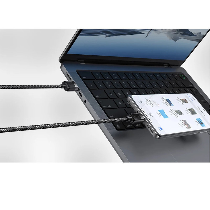 کابل تبدیل USB به USB-C مک دودو مدل CA-565 Magnetic Self-Winding طول 1.2 متر
