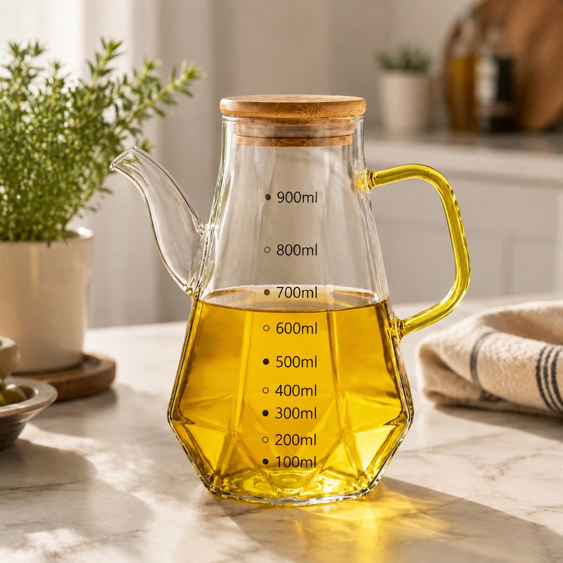 ظرف روغن مدل پیرکس الماسی
