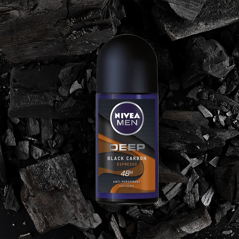 رول ضد تعریق نیوآ مدل DEEP BLACK CARBON ESPRESSO حجم 50 میلی لیتر