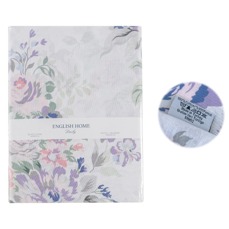 روکش لحاف پنبه انگلیش هوم مدل Floral Garden دو نفره سایز 220x200 سانتی‌متر