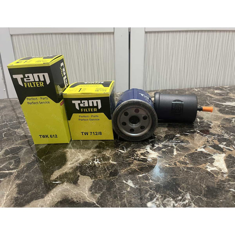 فیلتر روغن خودرو تام مدل TW 7128 مناسب برای پژو 405 به همراه فیلترهوا و کابین و فیلتر بنزین