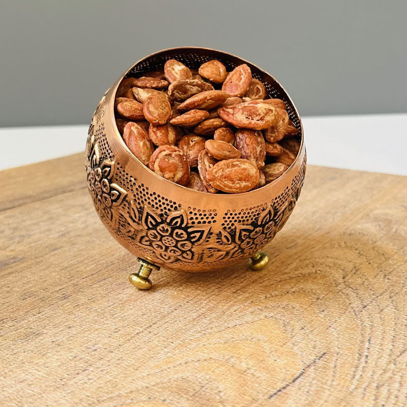 کاسه مسی مدل گوی سه پایه کد ZH245.6