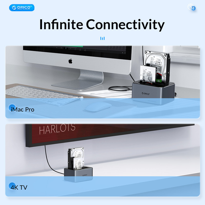 داک هارد 2.5 و 3.5 اینچی USB -C اوریکو مدل 6626C3-C