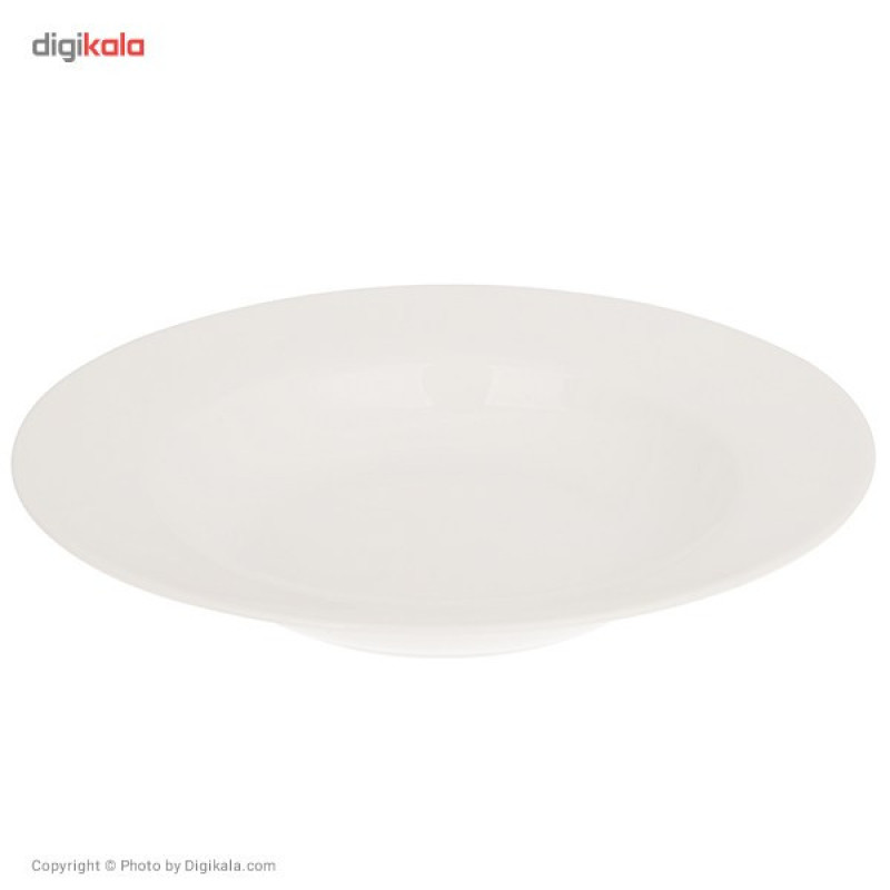 سرویس غذاخوری 102 پارچه چینی زرین ایران سری ایتالیا اف مدل White درجه یک