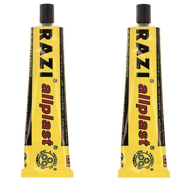 چسب همه کاره رازی مدل Razi Allplast All Purpose Adhesive 50ml کد 007 حجم 50 میلی لیتر بسته 3 عددی