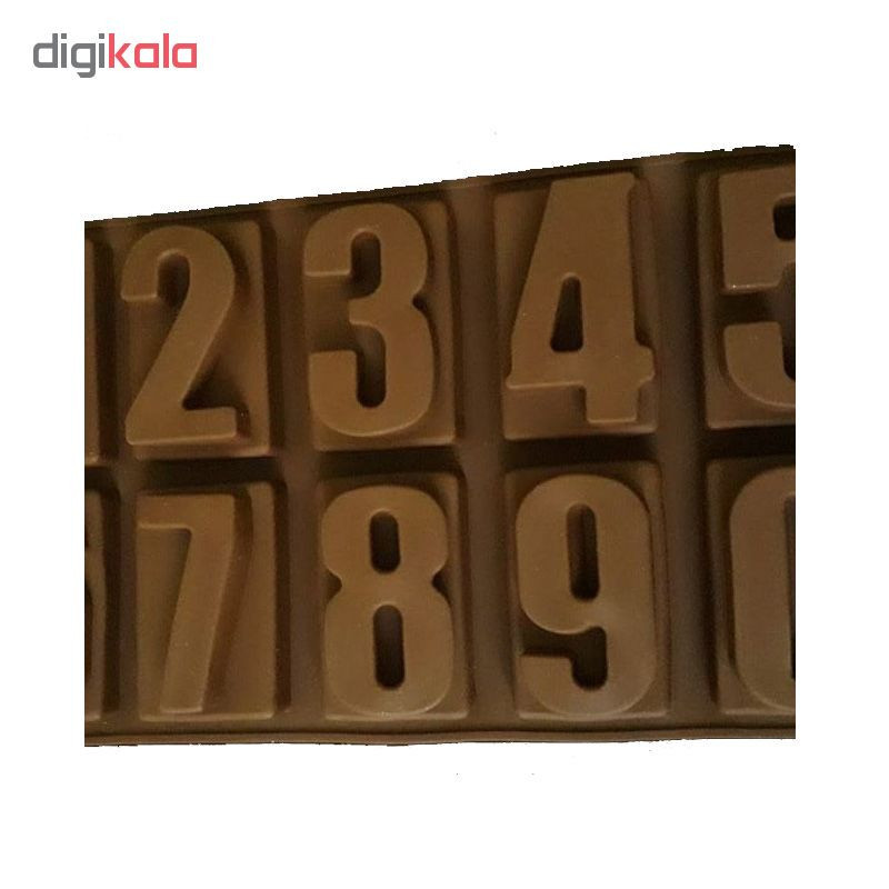 قالب شکلات طرح عدد انگلیسی