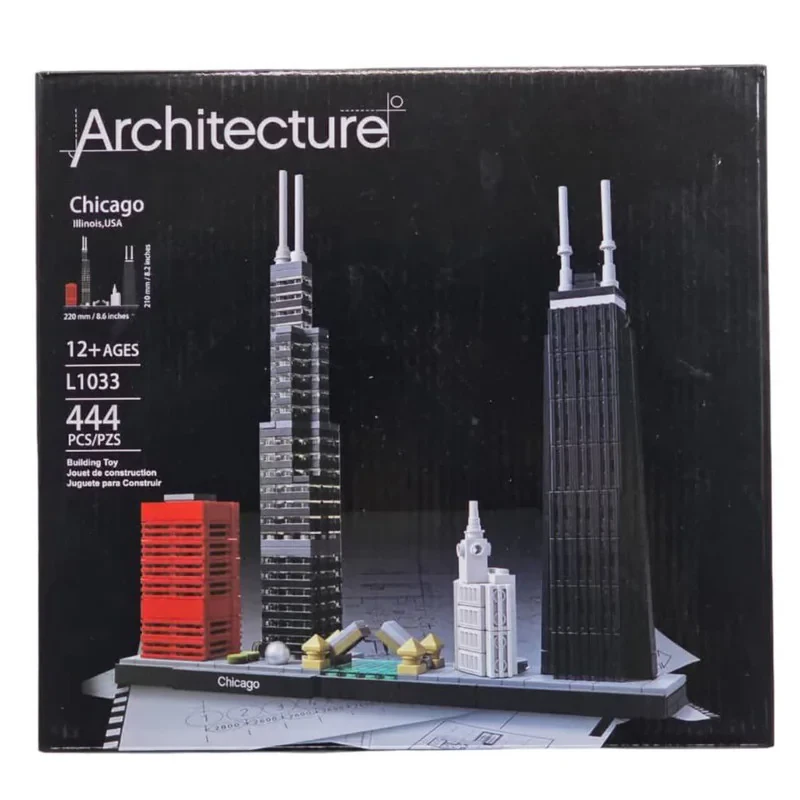ساختنی 444 تکه ناب سل مدل معماری شیکاگو  سری ARCHITECTURE CHICAGO