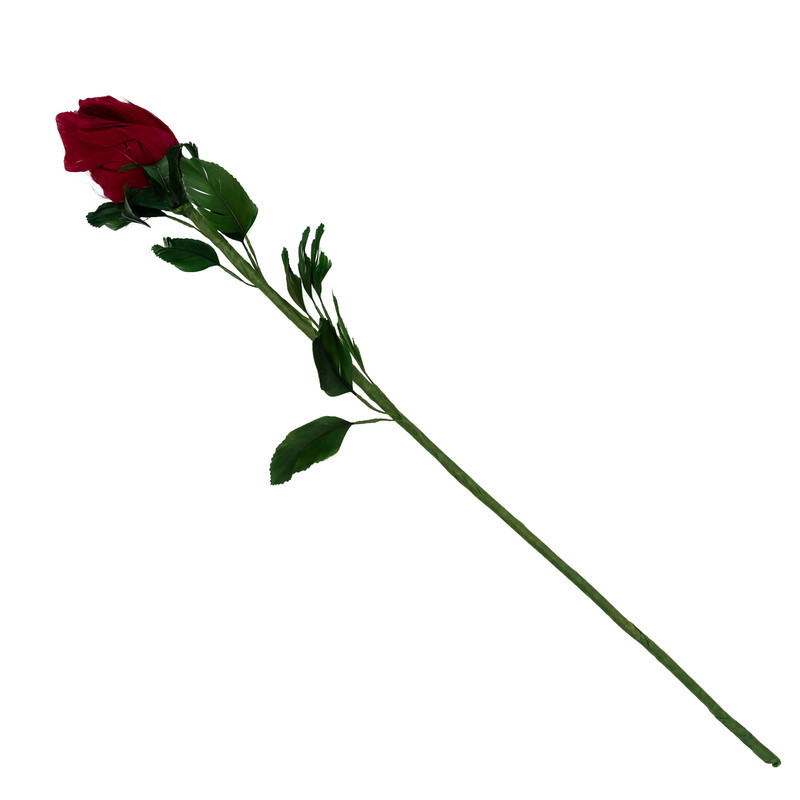 گل مصنوعی مدل رز طرح Feather Rose بسته 24 عددی