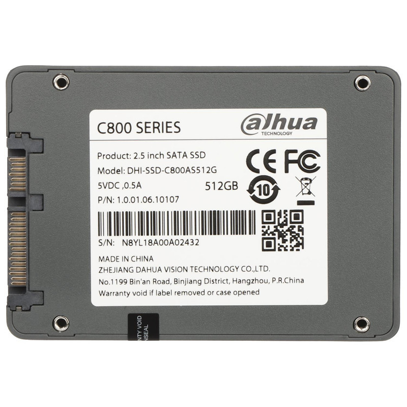 اس اس دی اینترنال داهوا مدل DHI-SSD-C800AS512G ظرفیت 512 گیگابایت