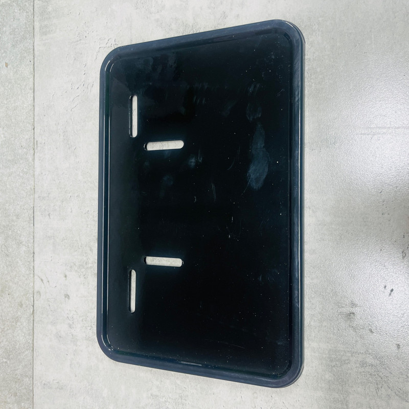 قاب پلاک موتور سیکلت وارون مدل فلزی کد W-118-BLK