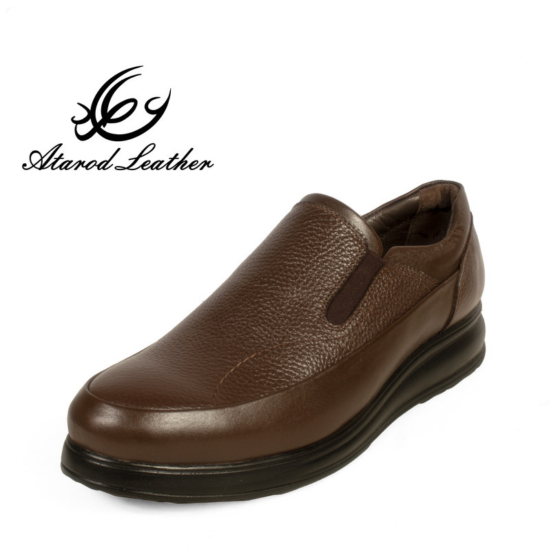 کفش طبی مردانه چرم عطارد مدل چرم طبیعی کد SH52