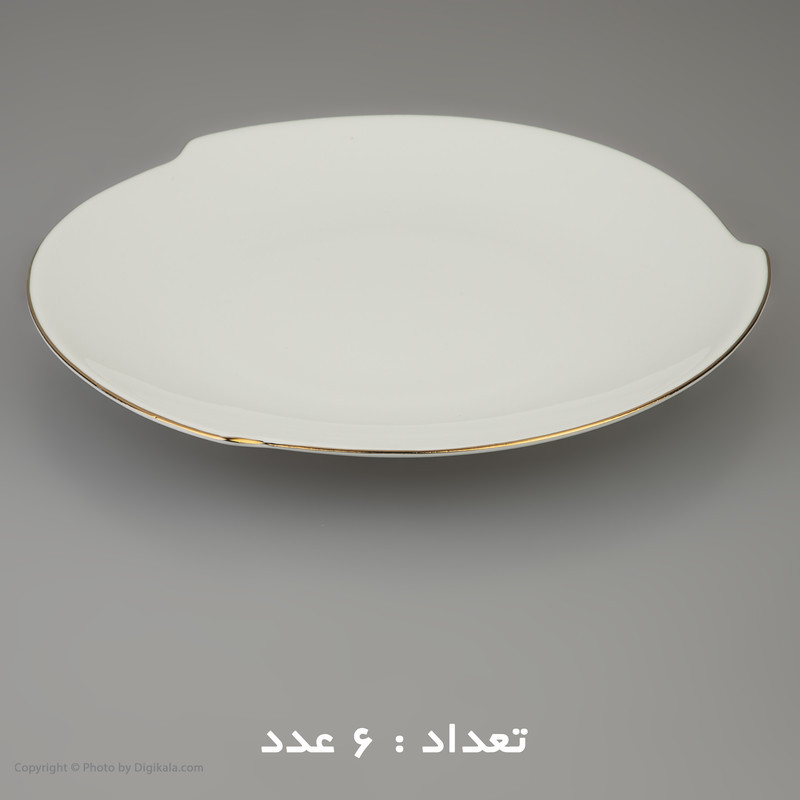 سرویس غذا خوری 30 پارچه شرکت صنایع چینی تقدیس مدل خط طلا