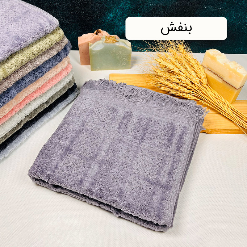 حوله دست و صورت طرح مارتا سایز 45×80 سانتی متر