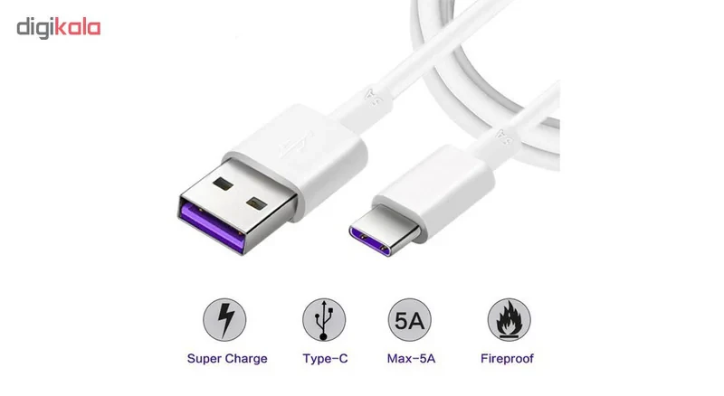 کابل تبدیل USB به USB-C مدل HL1289 طول 1 متر