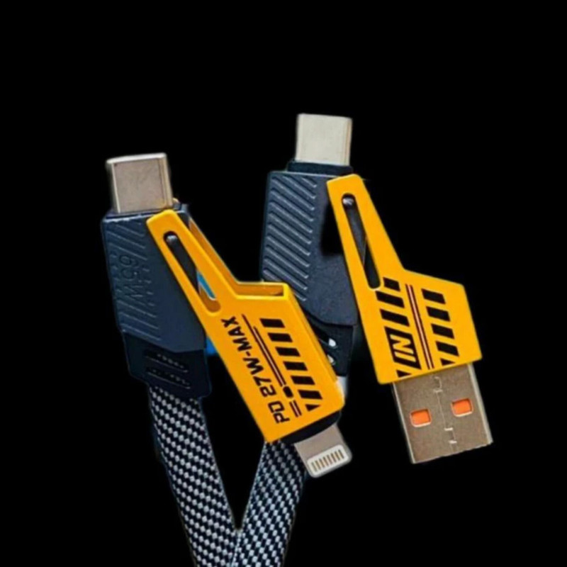کابل تبدیل USBUSB-C به لایتنینگUSB-C پاور فول مدل 4in1 طول 1.2 متر
