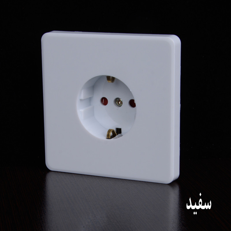 پریز برق ارت دار خیام الکتریک مدل لوکس کد KH876