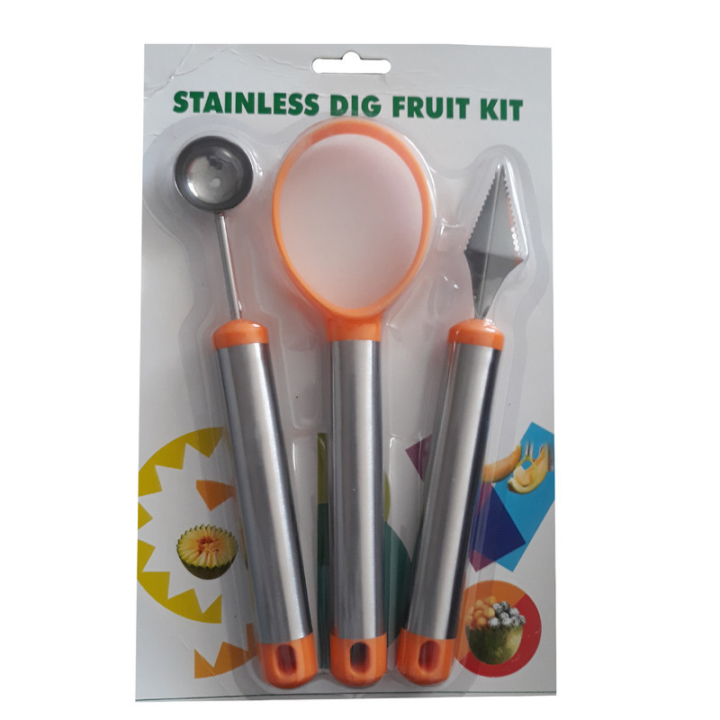 ابزار میوه ارایی کد X135 بسته 3 عددی