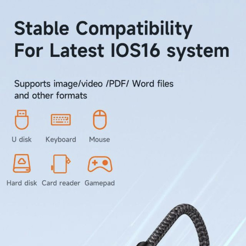 مبدل لایتنینگ به USB OTGلایتنینگ مک دودو مدل CA-2690