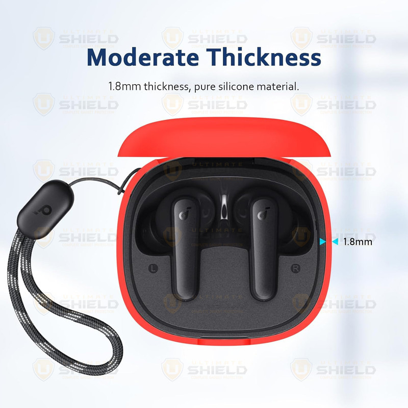 کاور آلتیمیت شیلد مدل Silicone UL مناسب برای کیس هدفون بی‌سیم انکر Soundcore R50i  P20i  P25i