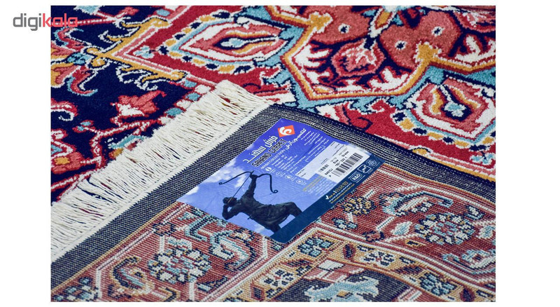 فرش ماشینی فرش سهند طرح هریس کد P648.DJ زمینه سرمه ای