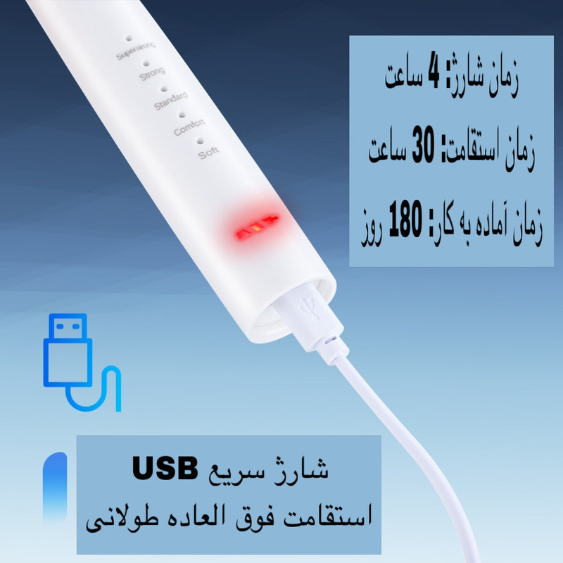 جرم گیر خانگی و مسواک برقی مدل LC-H228