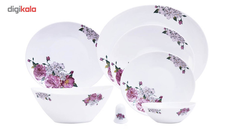 سرویس غذاخوری 28 پارچه پارس اوپال مدل Lavender