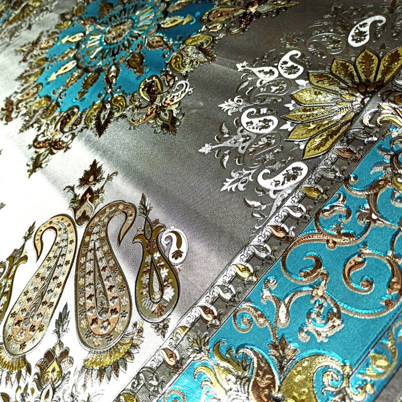 سفره چهار نفره طرح ترمه مدل پشت نخی