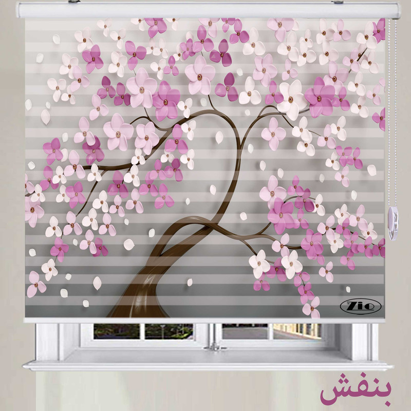 پرده زبرا زیو مدل 3D1349 سایز 100x150 سانتی متر