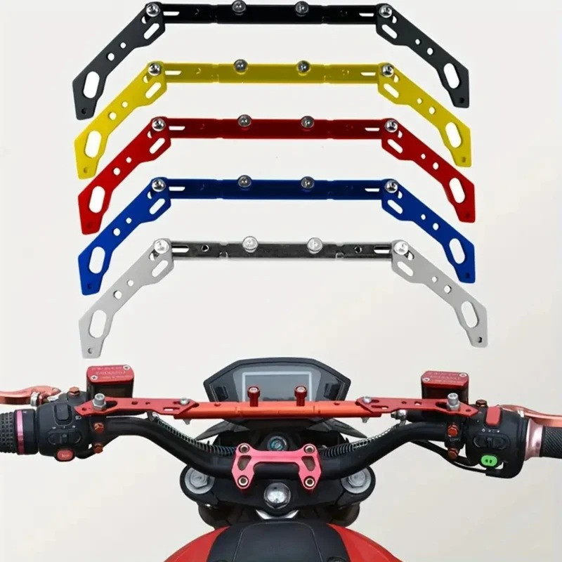 میل رنتال فرمان موتور سیکلت وارون مدل 3 تیکه طرح SLVR کد W-104