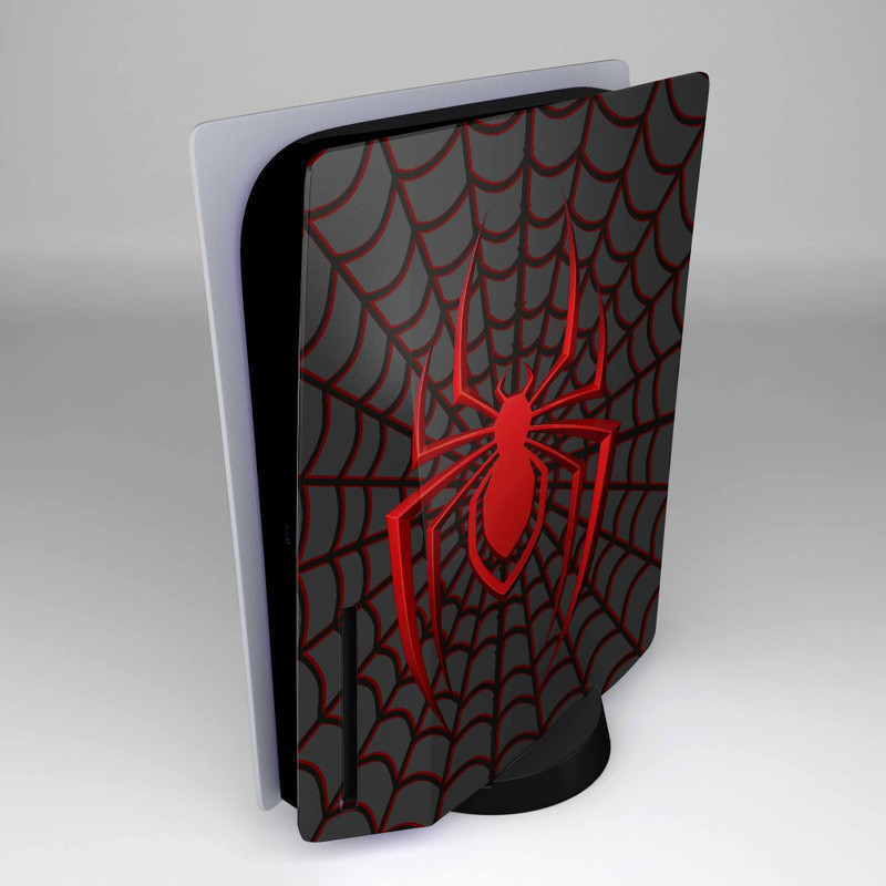 برچسب کنسول و دسته بازی و هدفون PS5 مدل Spider man