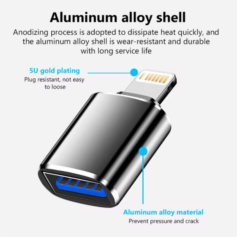 مبدل OTG لایتنینگ به USB_C مدل TAD_692