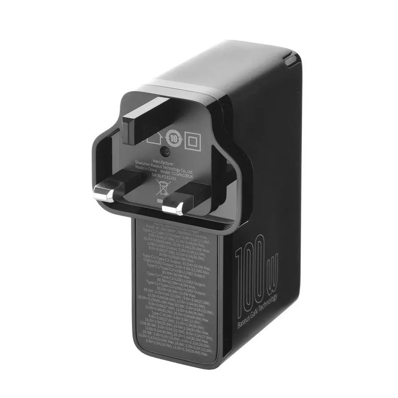 شارژر دیواری 100 وات بیسوس مدل GAN5 PRO 100W به همراه کابل USB-C