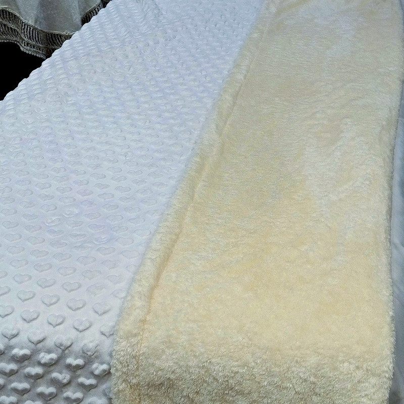 پتو دو لایه 1 نفره مدل  کریستال قلبی پشت تدی  سایز 220x160 سانتی‌متر