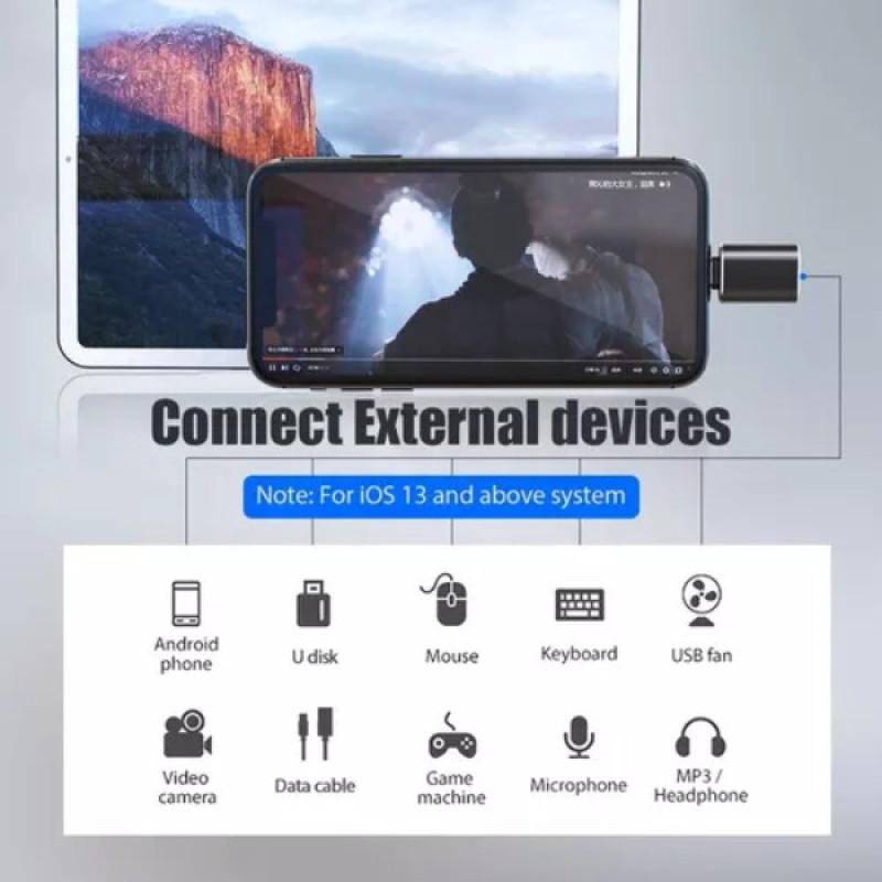مبدل OTG لایتنینگ به USB_C مدل TAD_692