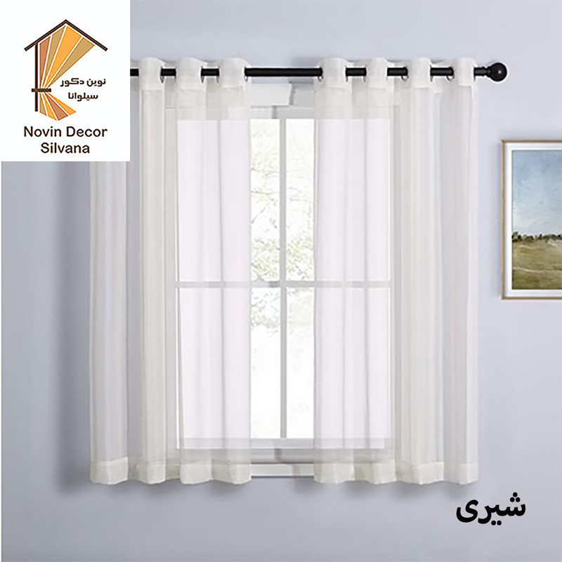 پرده نوین دکور سیلوانا مدل حریر 180 سایز 180 × 140 سانتی متر