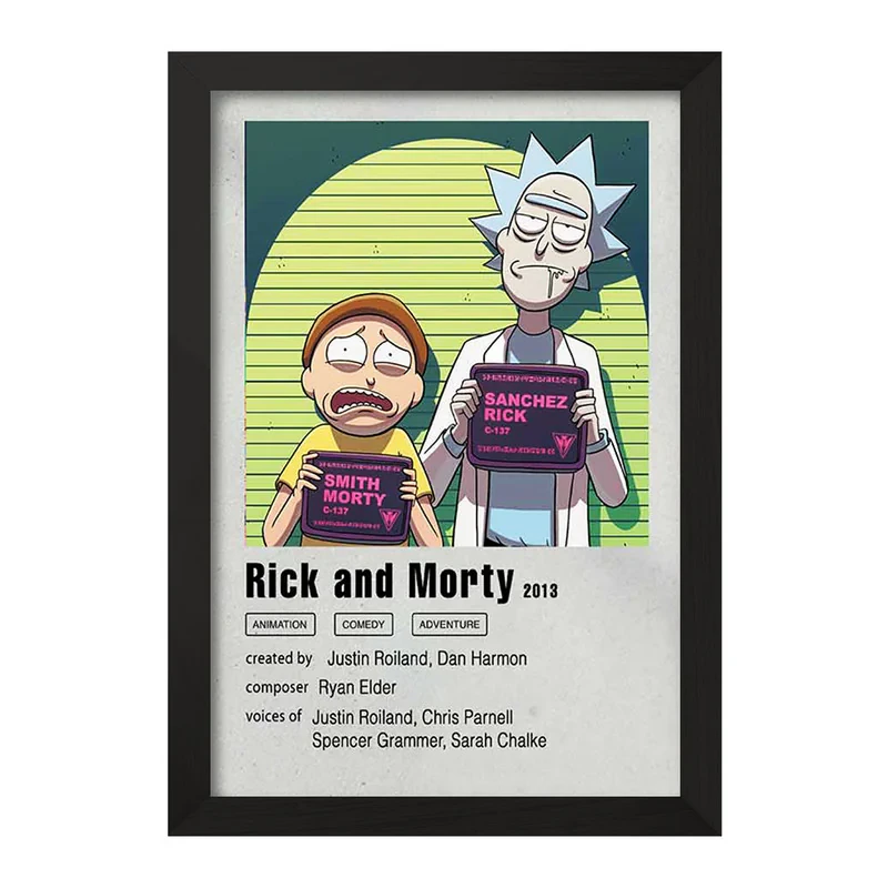 تابلو خندالو مدل ریک و مورتی (Rick and Morty) کد F11461