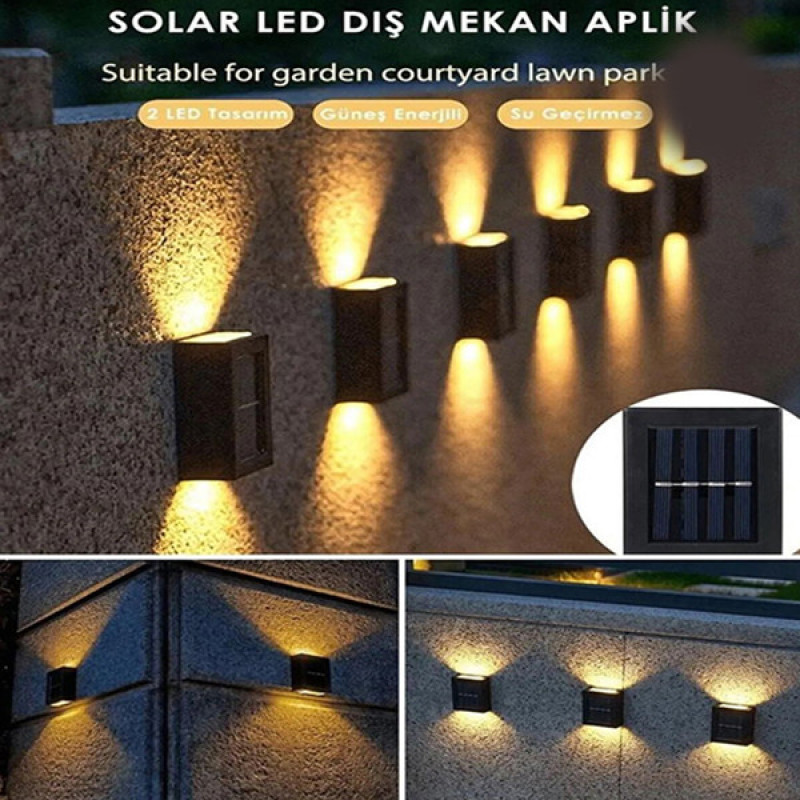 چراغ خورشیدی سولونیکس مدل  4LED-Solar-Wall Lamp