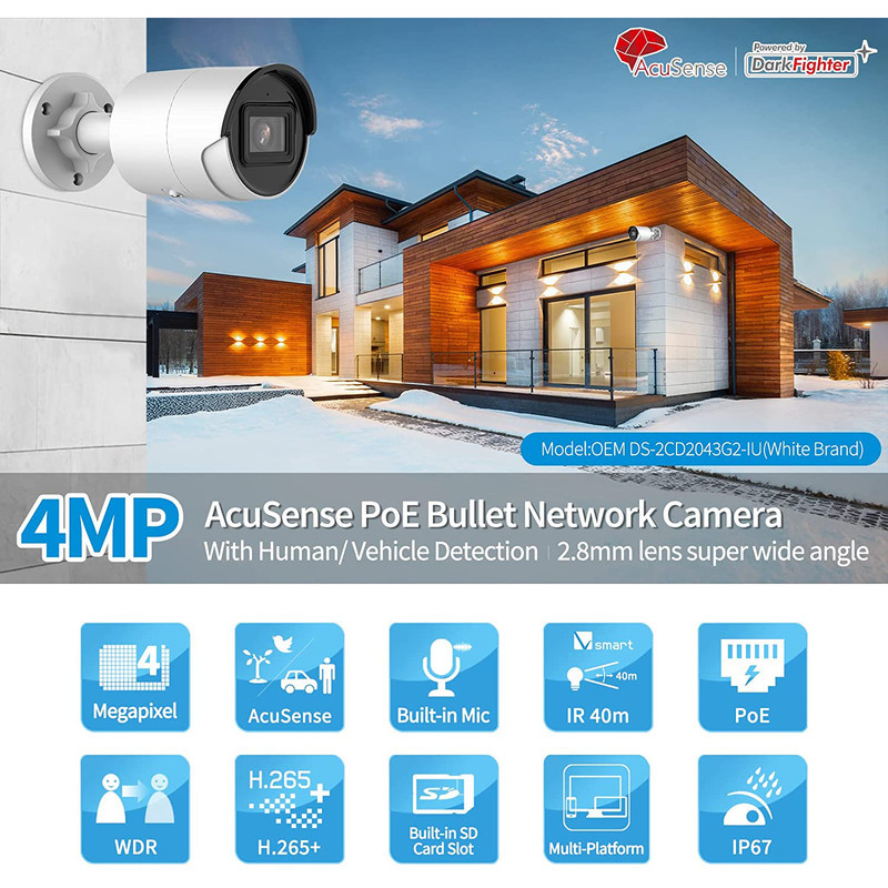 دوربین مداربسته تحت شبکه هایک ویژن مدل DS-2CD2043G2-I
