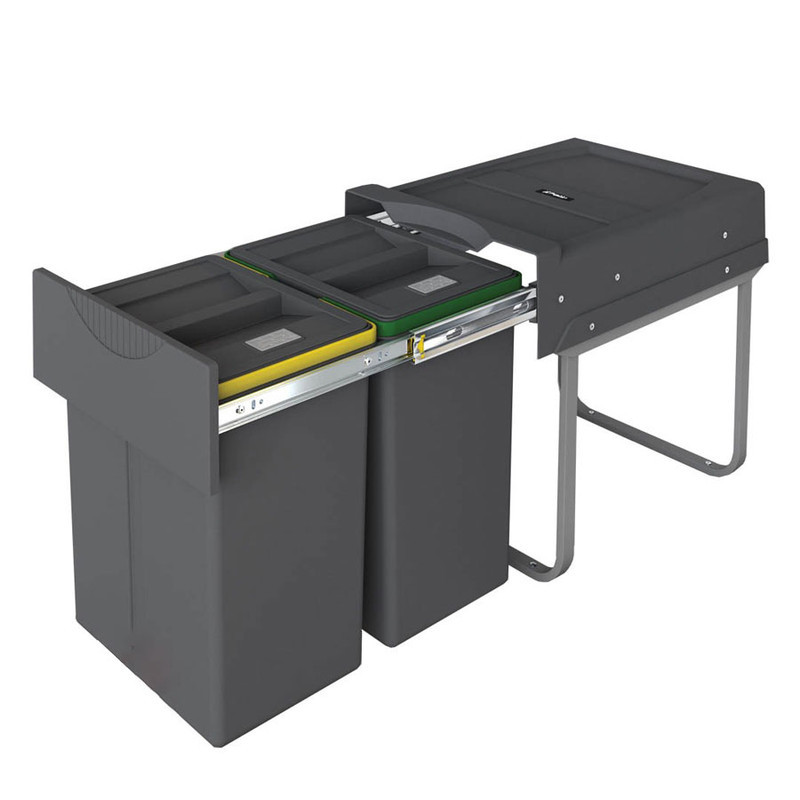 سطل زباله کابینتی پلاتین مدل 3653 گنجایش 40 لیتر