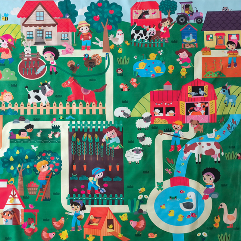 زیر انداز بازی  انتشارات ماه کوچولو طرح مزرعه من