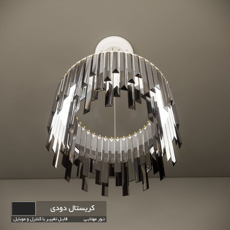 لوستر نورکیا مدل تک حلقه قندیلی کد 1R-40G