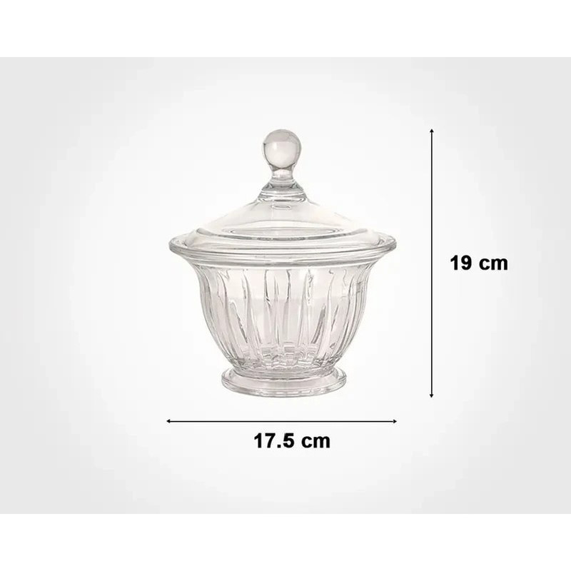 شکلات خوری لیمون مدل شیشه ای شیاردار کد HS2431