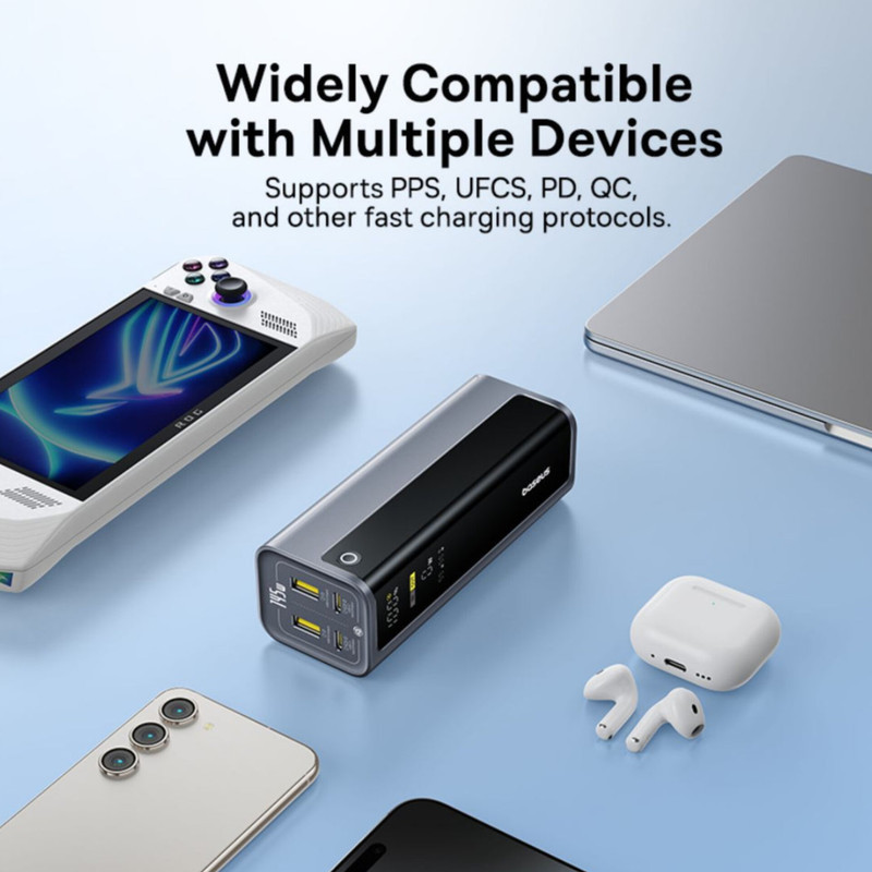پاوربانک بیسوس مدل EnterGeek GP12 145w ظرفیت 20800 میلی آمپر ساعت